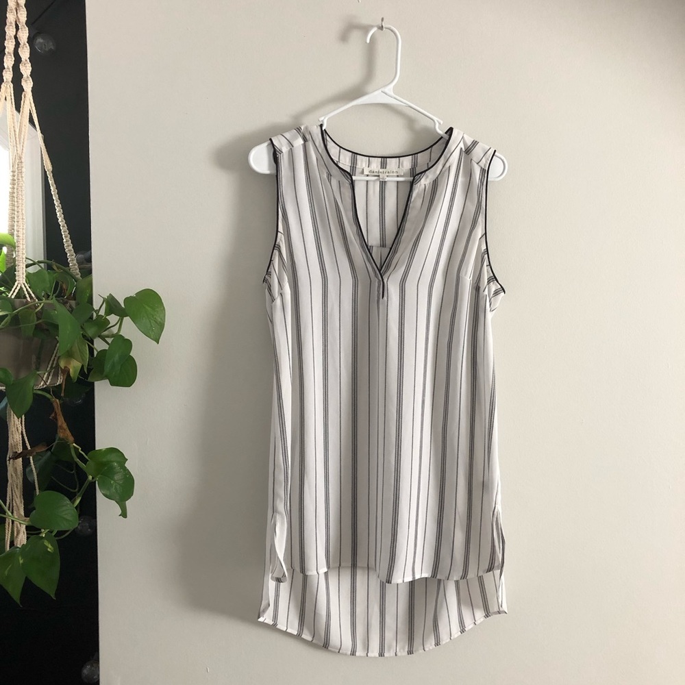 Striped Popover Top